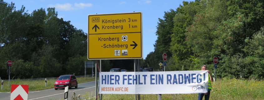 ADFC - Hier fehlt ein Radweg